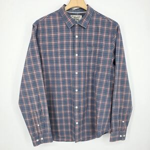 Penguin by Munsingwear Heritage Slim Fit Plaid Shirt XL Blue.